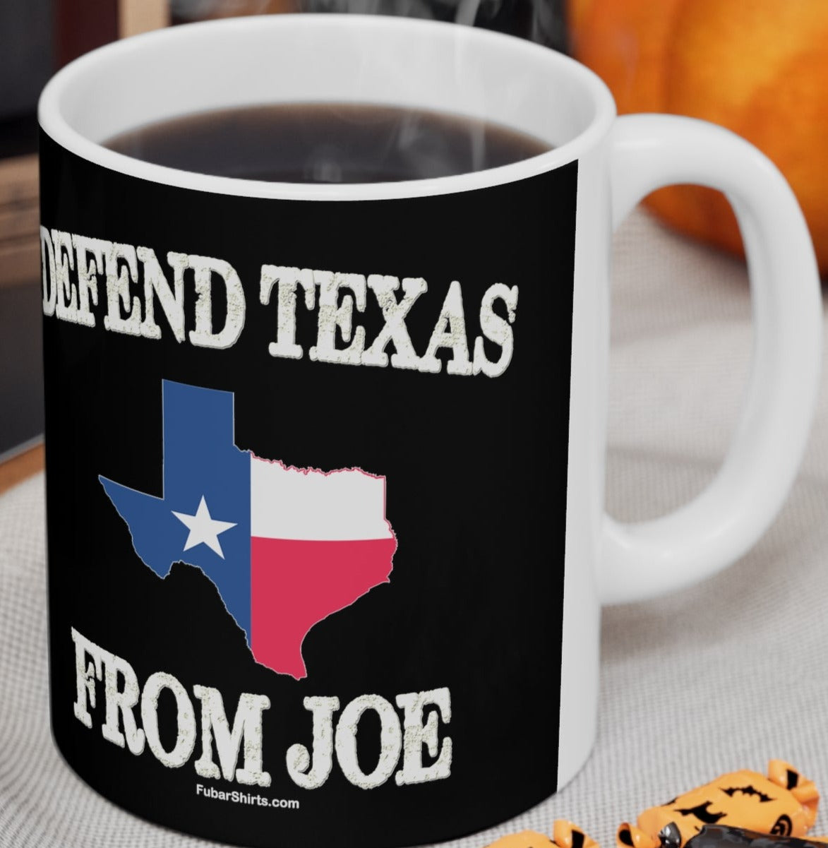 Texas Border Control Mug | Defend Texas From Joe Coffee Mug