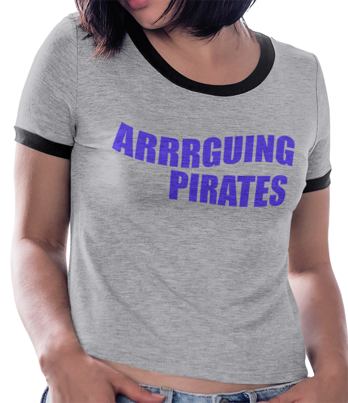 Womens Rated Arrrr! Pirate Tee Shirt