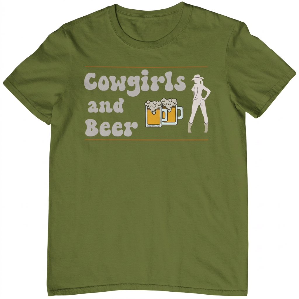 Cowgirls and Beer T-shirt | Pub Crawl Tee