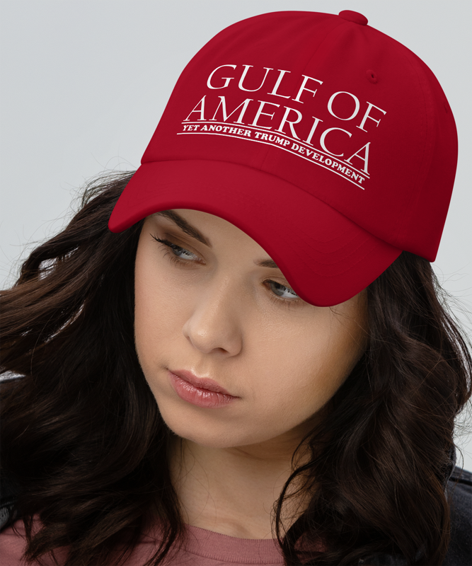 Trump Cap. New. Gulf Of America Hat. Yet Another Trump Development Hat. Free Shipping. Unisex. OSFA. MAGA Gear. Red.
