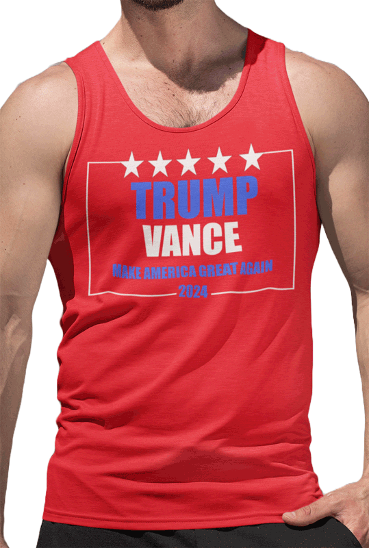 As worn by Hulk Hogan, the Trumpamania tank top!