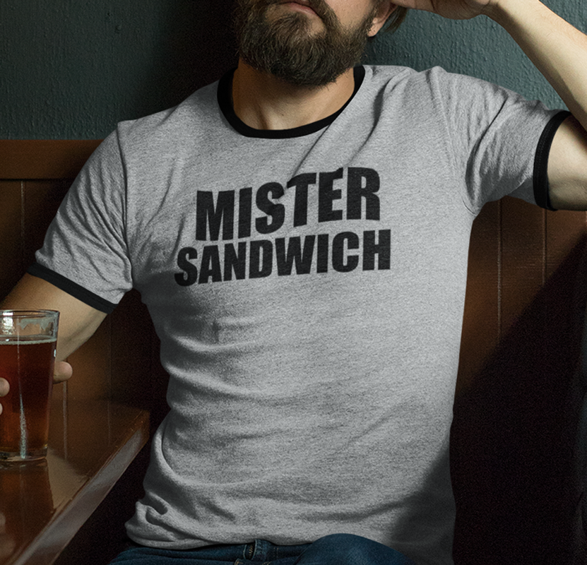 MISTER SANDWICH PENNY TEE - heather color - fubarshirts.com