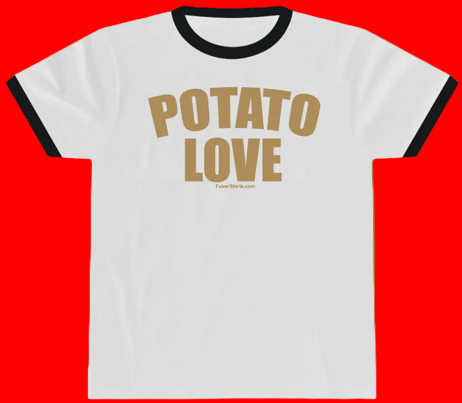 White Potato Love Penny Tee - retro ringere style