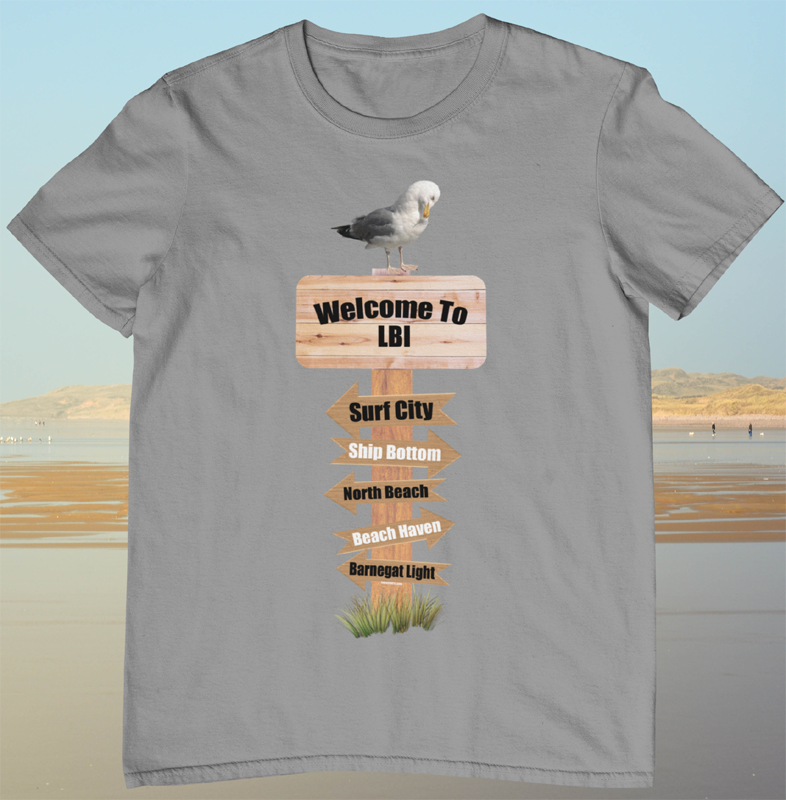 long beach island tee. welcome to lbi shirt.