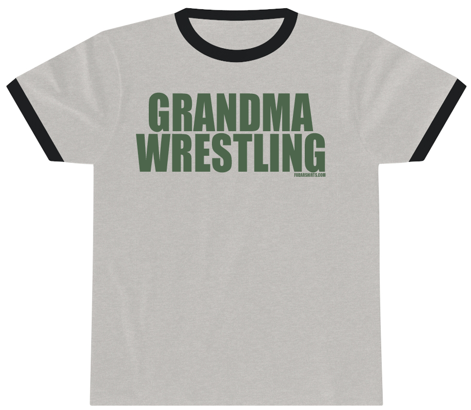 Grandma Wrestling Penny Tee. Penny Tees. Heather. Unisex.