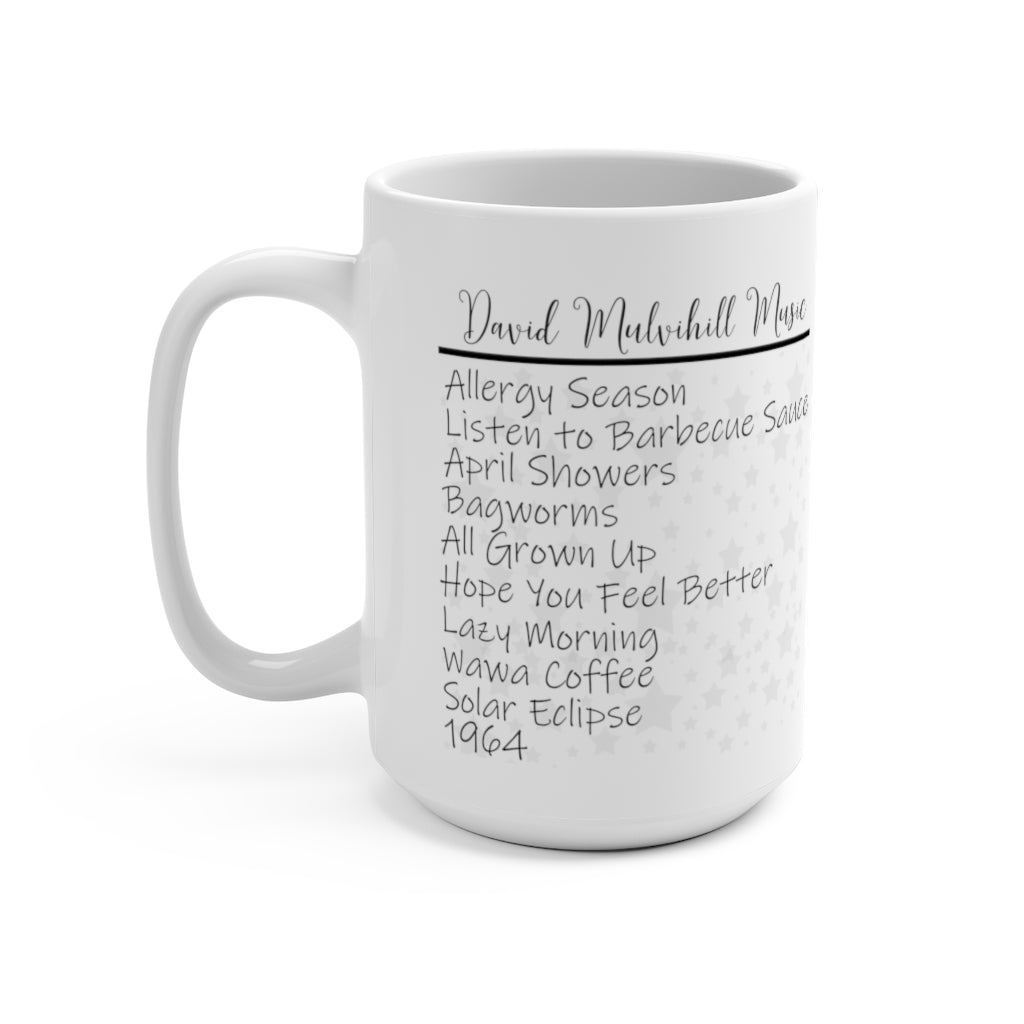 David Mulvihill Music Mug | Coffee Cup 15 ounce