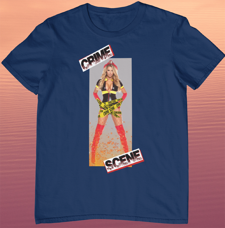 CRIME SCENE | Pinup Firefighter Girl shirt