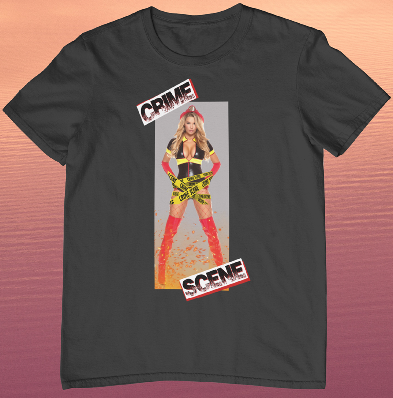 CRIME SCENE | Pinup Firefighter Girl shirt