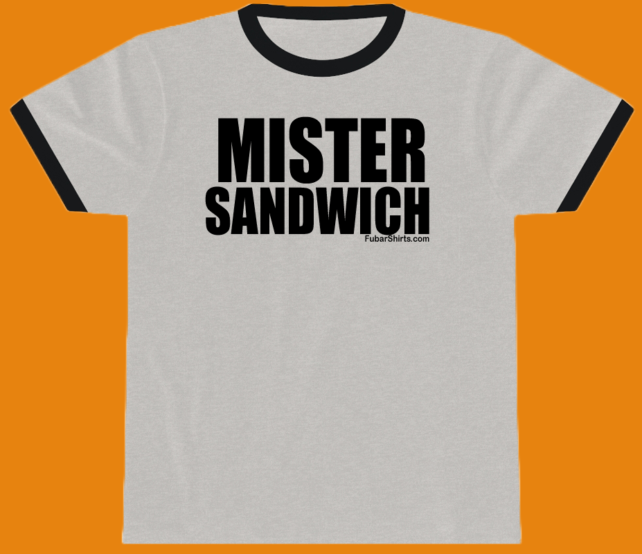 Mister Sandwich Penny Tee. Heather Shirt. Ringer Tee. Like ICarly shirts. Retro Vintage t-shirt.