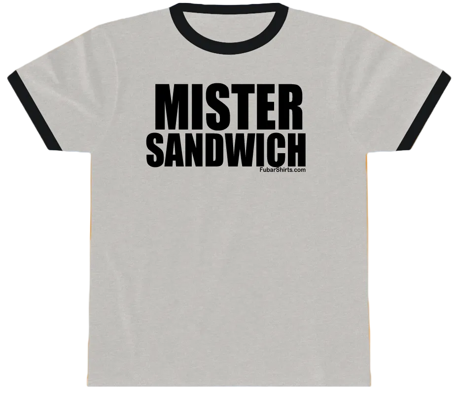 Mister Sandwich Penny Tee. Heather Shirt. Ringer Tee. Like ICarly shirts. Retro Vintage t-shirt.