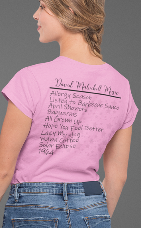 David Mulvihill Womens T-shirts | Fitted two sided shirt for ladies