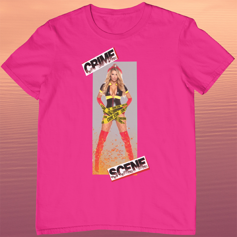 CRIME SCENE | Pinup Firefighter Girl shirt