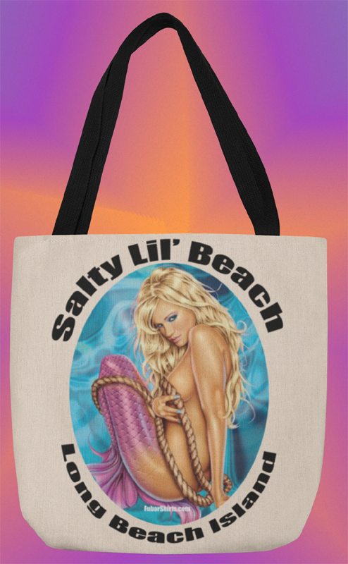 SALTY LIL' BEACH TOTEBAG
