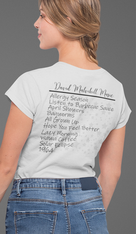 David Mulvihill Womens T-shirts | Fitted two sided shirt for ladies