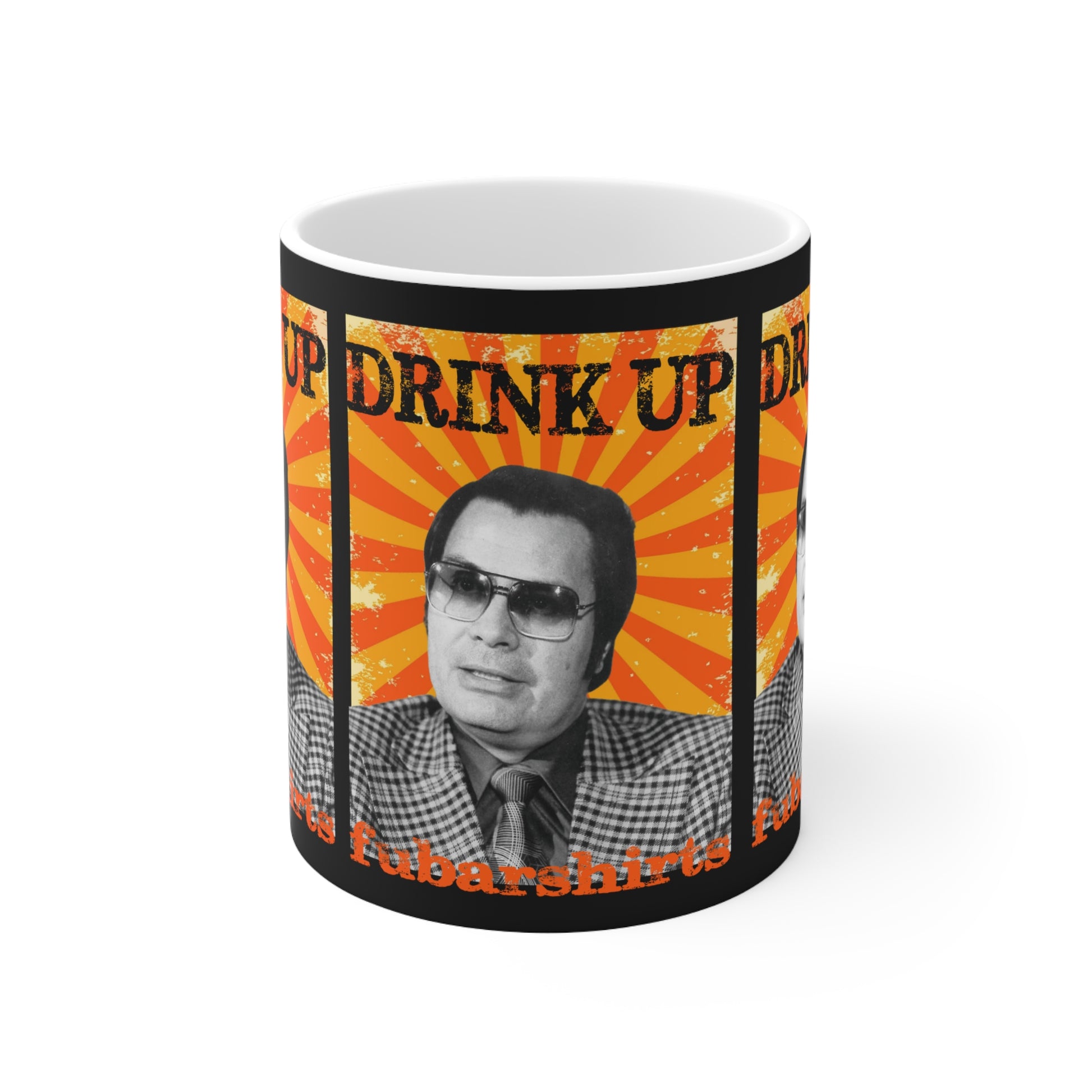 jim jones 11 ounce drink up mug.