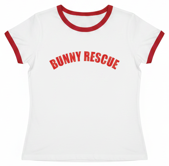Bunny Rescue Penny Tee. iCarly Style. Free Shipping. Unisex. Fubarshirts.com