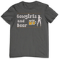 Cowgirls and Beer Shirt. Charcoal color. Free Shipping. Unisex. Premium Gildan Soft Style Cotton Shirt.