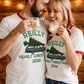 Personalized Custom Family Christmas T-shirt. Add your family name. Free Shipping. Unisex. Retro Ringer Tees. 100% cotton.
