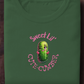 Sweet Lil' Cute-Cumber t-shirt. Army Green. Free Shipping. FubarShirts.com