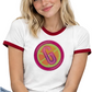 Premium Groovy Smoothie Penny Tee Shirt. iCarly style. White with red ringer hems on sleeve and neckline.