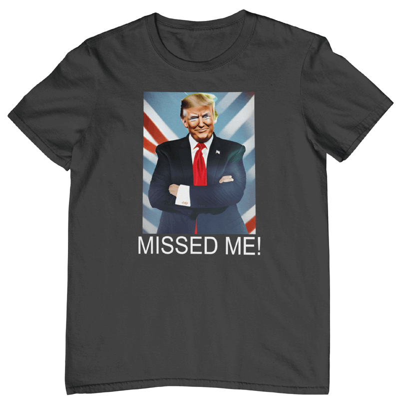 trump shooting t-shirt. black. fubarshirts.com. free shipping.