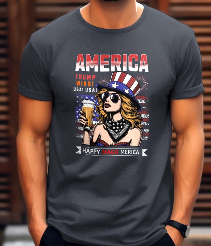 Trump Won. Happy magAmerica Shirt. Black Tee.