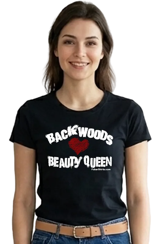 Backwoods Beauty Queen T-shirt by FubarShirts.com. Premium Gildan Soft Style Fitted Juniors Tee. 100% cotton. 
Free Shipping. 