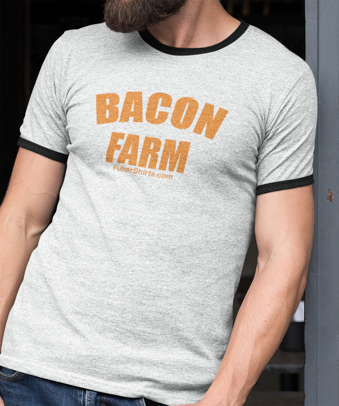 Bacon Farm Penny Tee - FubarShirts.com - White shirt
