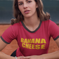 Banana Cheese Penny Tee. FubarShirts.com - Red color.