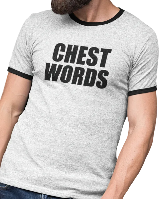 Chest Words Penny Tee - White Shirt - FubarShirts.com