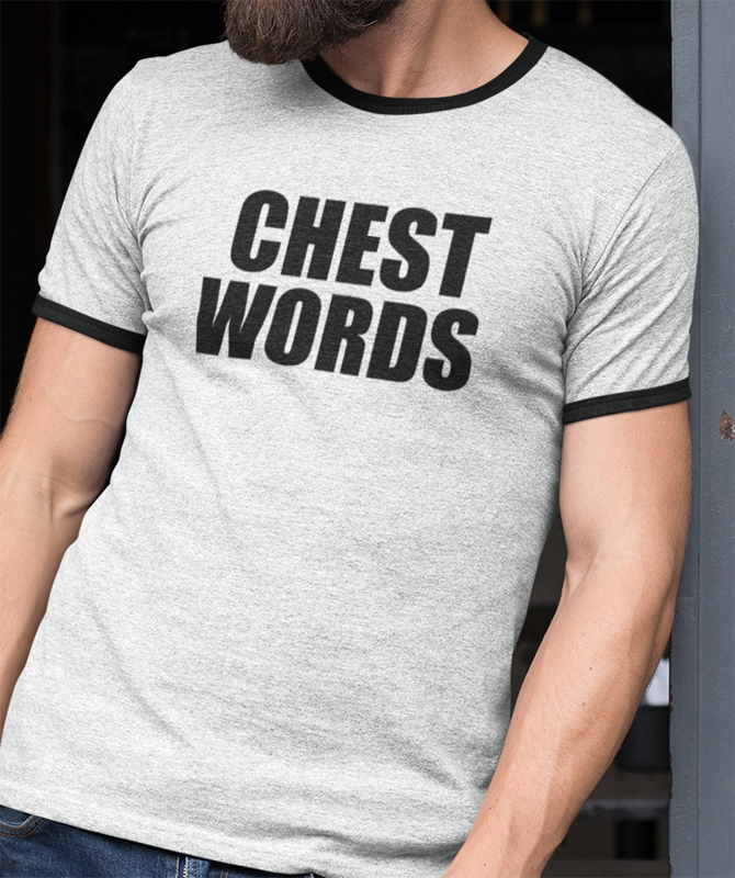 Chest Words Penny Tee - White Shirt - FubarShirts.com