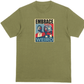 Embrace Weird Trump Vance T-shirt. Army Green. 100% preshrunk cotton. FUBARSHIRTS.COM