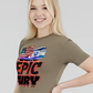 Epic Fury t-shirt. Khaki color. Premium Gildan Soft Style. Free Shipping. FubarShirts.com. Unisex.