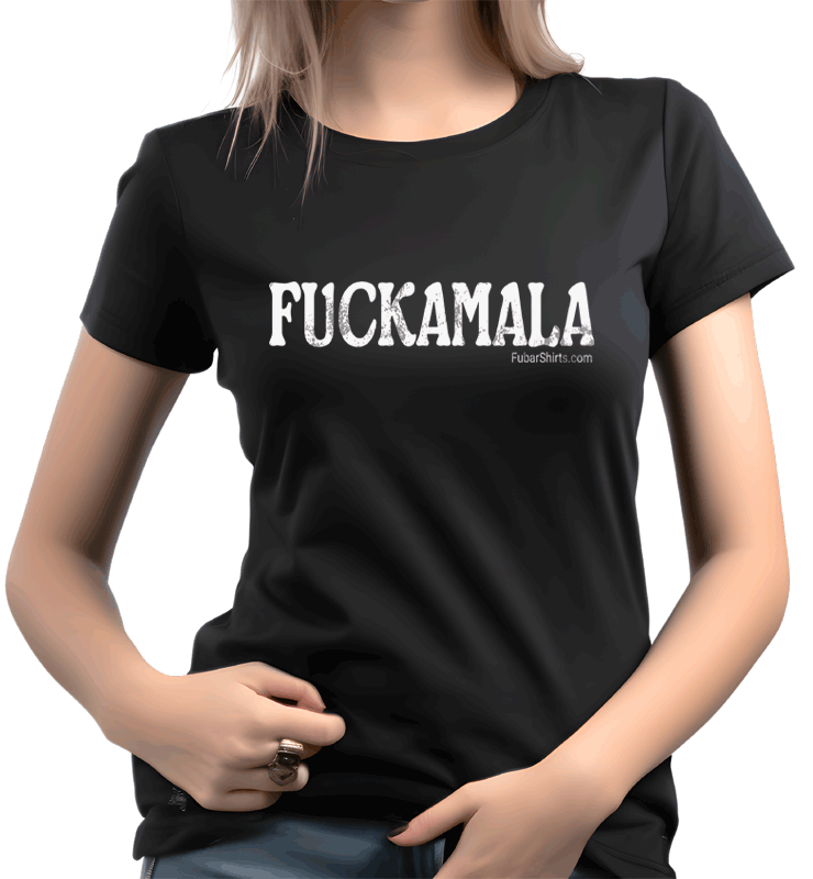 Black Fuckamala shirt. Unisex fit. 