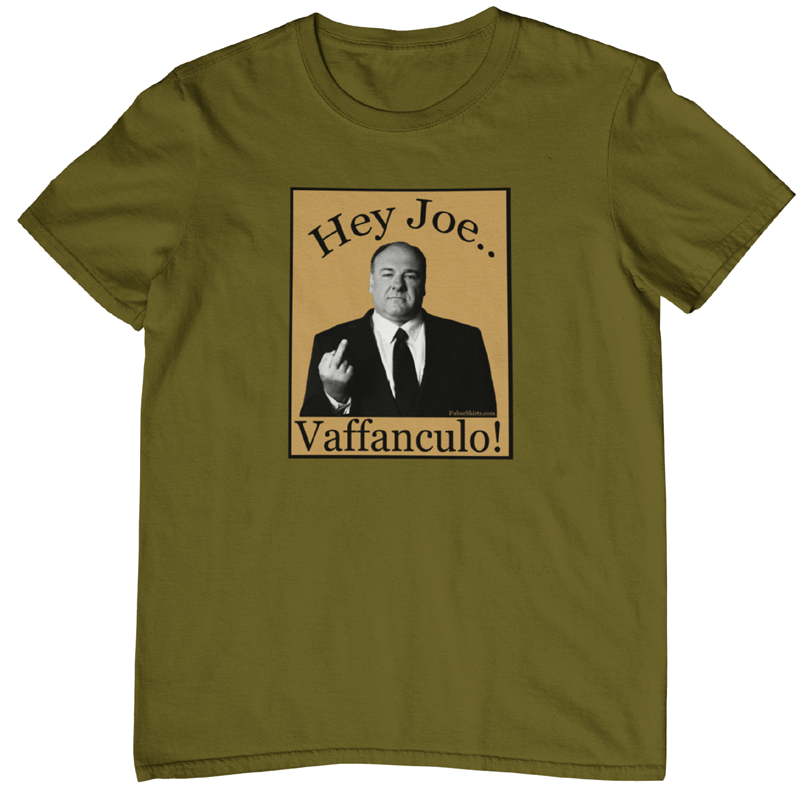 Army green t-shirt. Hey Joe Fuck You T-shirt by fubarshirts.com