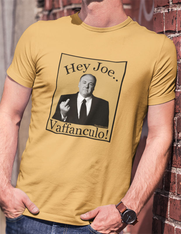 Hey Joe Fuck You T-shirt. Joe Biden Shirt. Yellow. FubarShirts.com