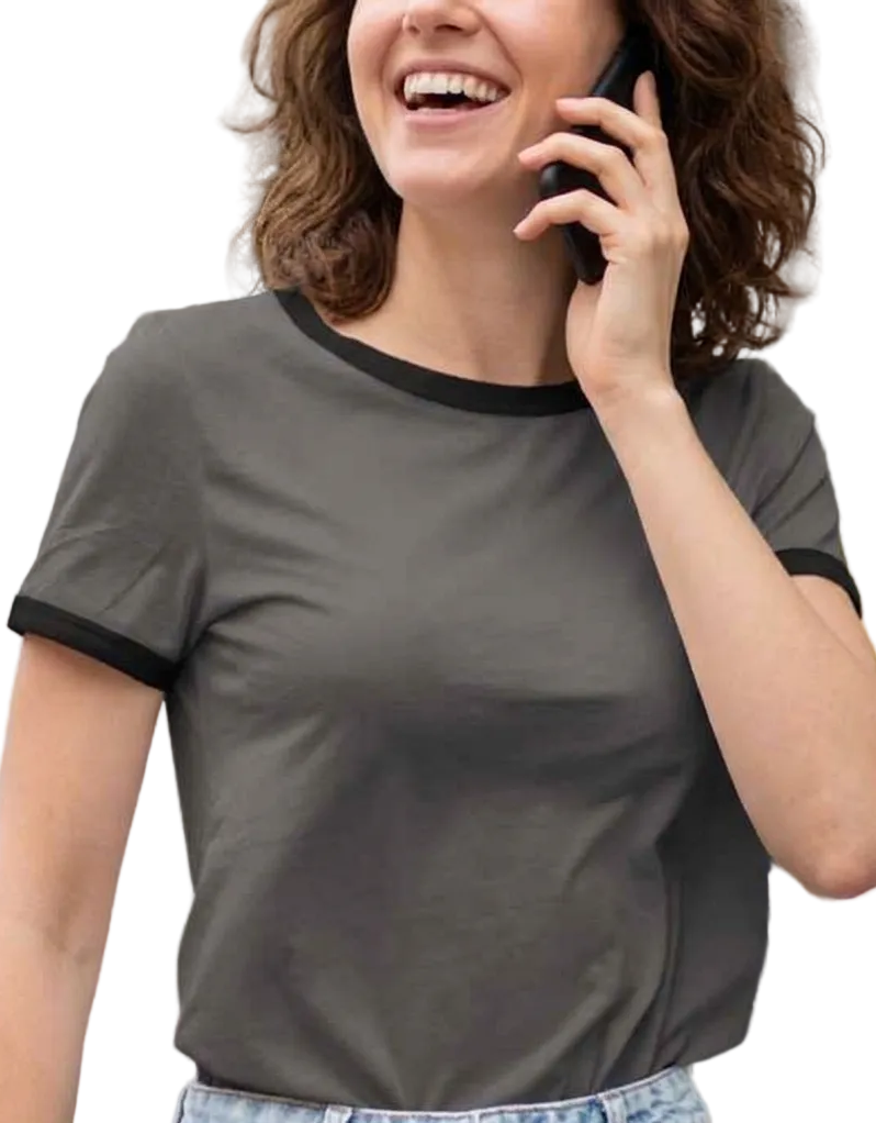 Charcoal penny Tee for customizing. FubarShirts.com. Free Shipping. Unisex.