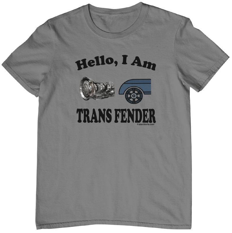 Hello I am Trans Fender t-shirt by fubarshirts.com