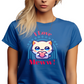 I Love Meww Kawaii Kitty Cat T-shirt. Royal Blue. Reguar Unisex fit. FubarShirts.com
