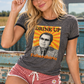 Jim Jones Drink Up T-shirt. Charcoal Ringer Tee. Vintage Retro 70s style.
