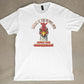 Knock it The Cluck Off t-shirt. Funny Save The Chickens shirt. White Tee. FubarShirts.com - Free Shipping. 