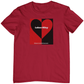 laken riley heart t-shirt. red tee.