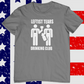Leftist Tears Drinking Club t-shirt. Charcoal. Unisex. Fubarshits.com. Premium Gildan Soft Style Cotton.