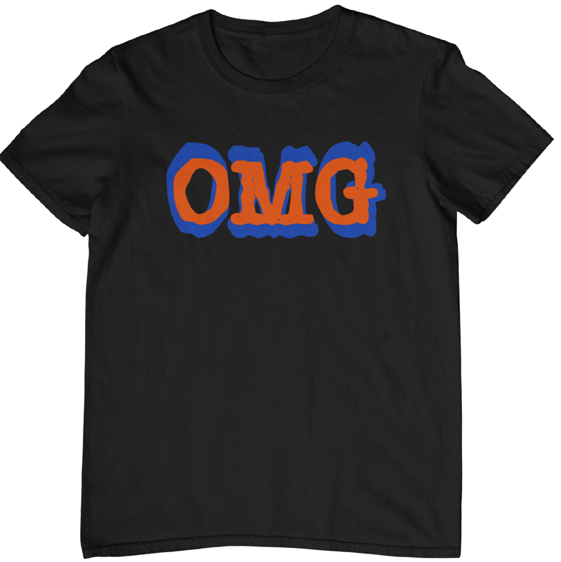 mets omg t-shirt. free shipping.