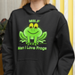 MILF - Man I Love Frogs Hoodie. Black Hoody. FubarShirts.com