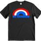 My Rainbow Patrot t-shirt. USA flag rainbow shirt. Unisex. Free Shipping. Gildan Soft Style Cotton. FubarShirts.com. Black shirt.