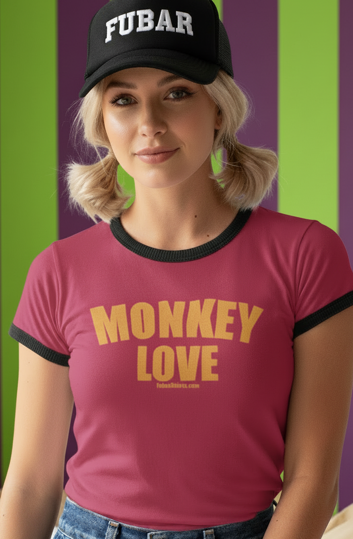 Penny Tee - Monkey Love - Fubarshirts.com - free shipping - unisex.
