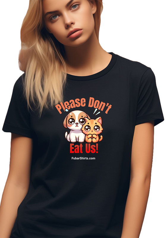 Kawaii T-shirt | Don't Eat Us Puppy Kitty Shirt