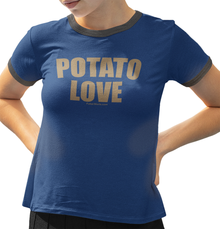 Blue Penny Tee - Potato Love - fubarshirts.com