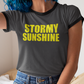 stormy sunshine penny tee fubarshirts.com - charcoal color.
